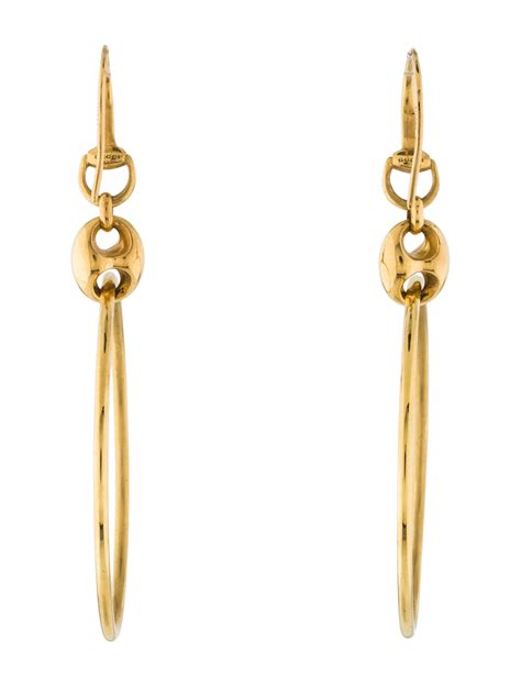 gucci marina chain hoop earrings